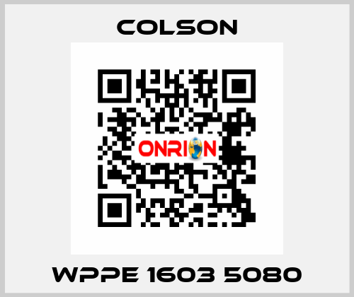 WPPE 1603 5080 Colson