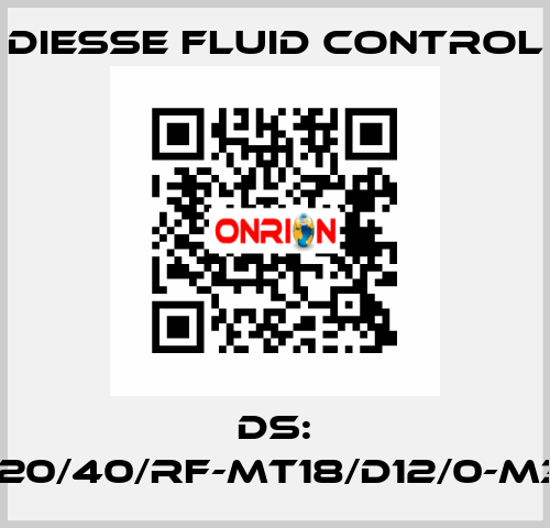 DS: LG-RBR15-20/40/RF-MT18/D12/0-M340-CS/CS DIESSE Fluid Control