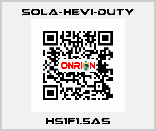  HS1F1.5AS Sola-Hevi-Duty