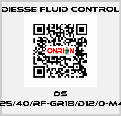 DS LG-RBR17-25/40/RF-GR18/D12/0-M420-CS/CS DIESSE Fluid Control