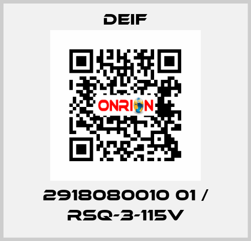 2918080010 01 / RSQ-3-115V Deif