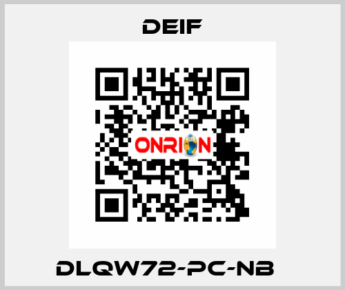 DLQW72-PC-NB   Deif