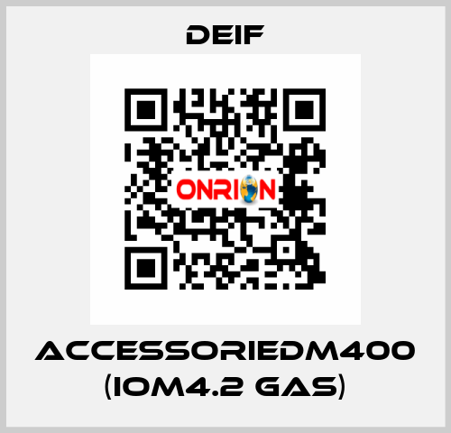 AccessorieDM400 (IOM4.2 GAS) Deif