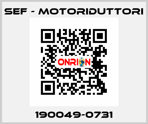 190049-0731 SEF - MOTORIDUTTORI