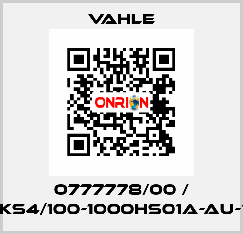 0777778/00 / VKS4/100-1000HS01A-AU-10 Vahle