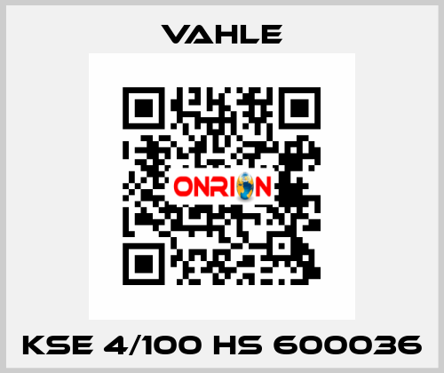 KSE 4/100 HS 600036 Vahle