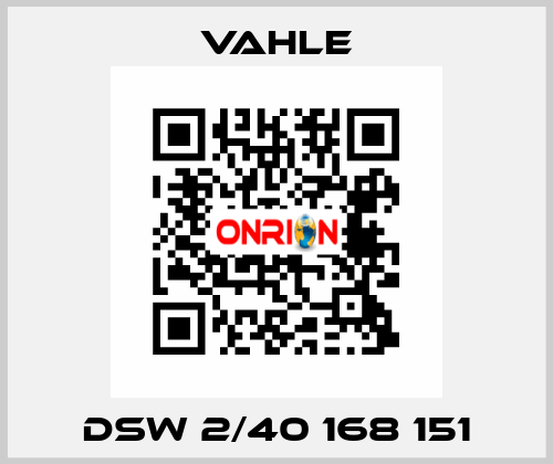 DSW 2/40 168 151 Vahle