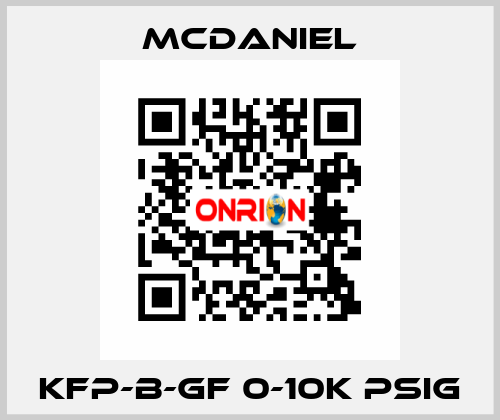 KFP-B-GF 0-10K PSIg McDANIEL