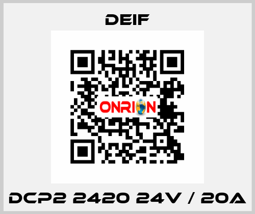 DCP2 2420 24V / 20A Deif