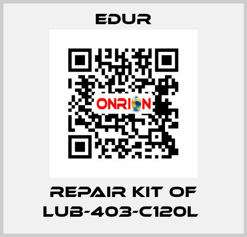 REPAIR KIT OF LUB-403-C120L  Edur