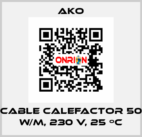 Cable calefactor 50 W/m, 230 V, 25 ºC AKO