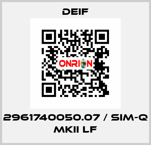 2961740050.07 / SIM-Q MKII LF Deif