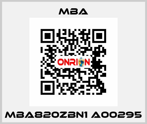 MBA820ZBN1 A00295 MBA