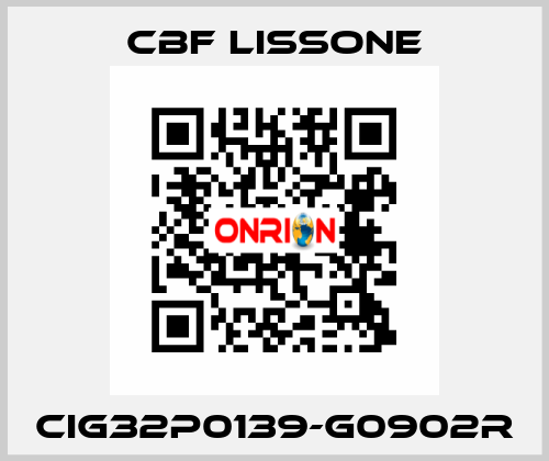 CIG32P0139-G0902R CBF LISSONE