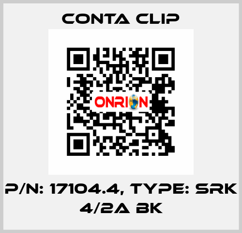 P/N: 17104.4, Type: SRK 4/2A BK Conta Clip