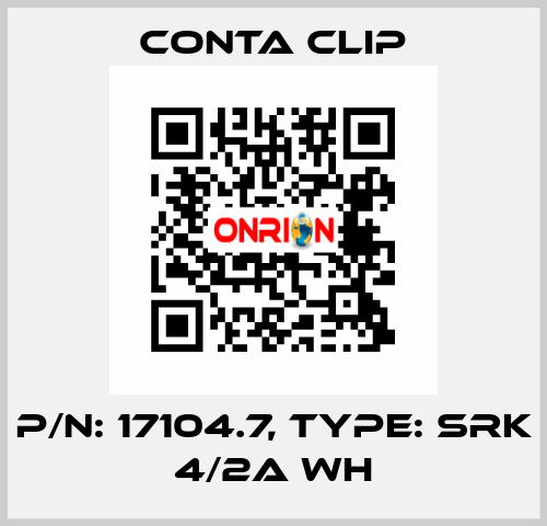 P/N: 17104.7, Type: SRK 4/2A WH Conta Clip