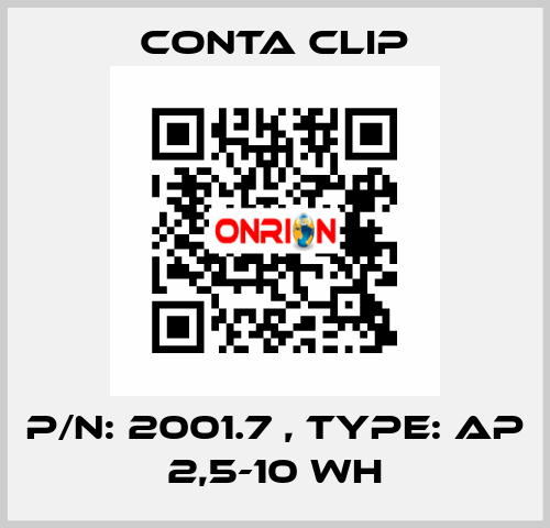 P/N: 2001.7 , Type: AP 2,5-10 WH Conta Clip