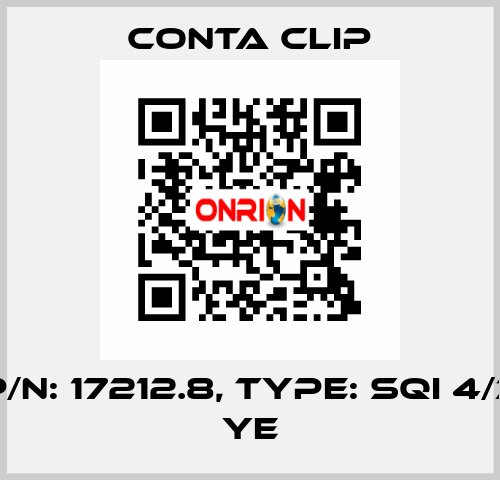 P/N: 17212.8, Type: SQI 4/3 YE Conta Clip