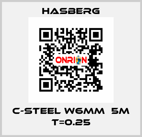 C-steel W6mmｘ5m T=0.25 Hasberg