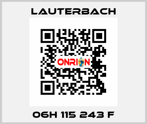 06H 115 243 F Lauterbach