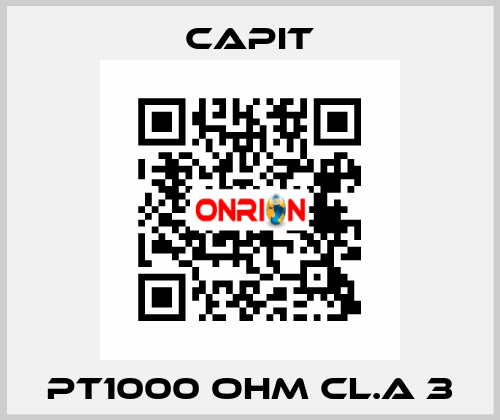 PT1000 OHM CL.A 3 Capit