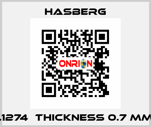  1.1274  thickness 0.7 mm  Hasberg