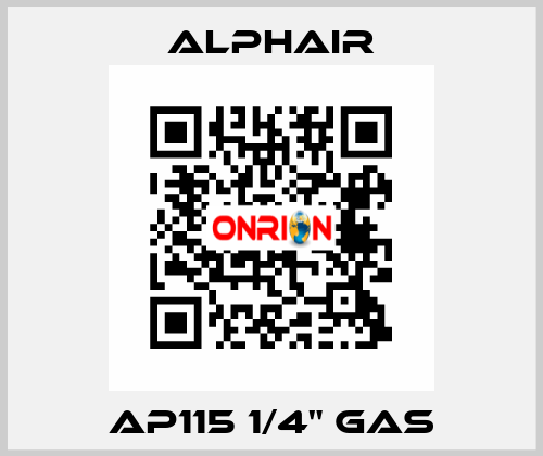 AP115 1/4" GAS Alphair