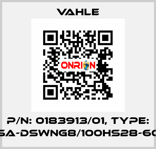 P/n: 0183913/01, Type: SA-DSWNG8/100HS28-60 Vahle