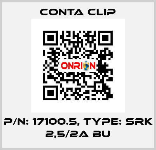 P/N: 17100.5, Type: SRK 2,5/2A BU Conta Clip