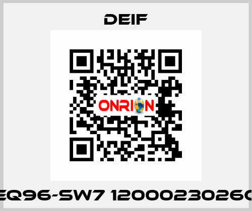 EQ96-SW7 1200023026C Deif