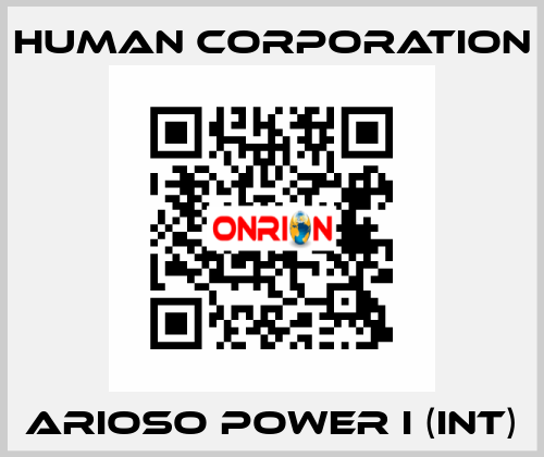 Arioso Power I (Int) Human Corporation