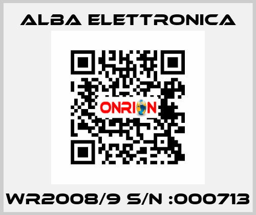 WR2008/9 S/N :000713 ALBA ELETTRONICA