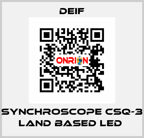 SYNCHROSCOPE CSQ-3 LAND BASED LED  Deif