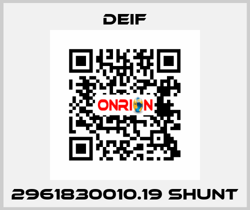 2961830010.19 Shunt Deif