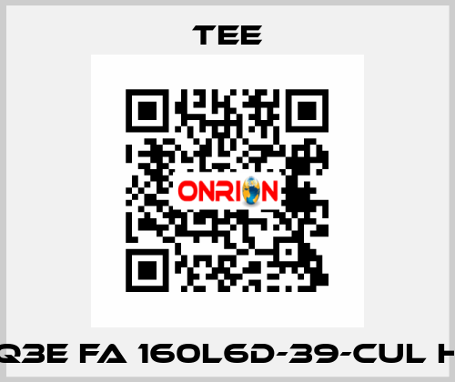 Q3E FA 160L6D-39-CUL H TEE