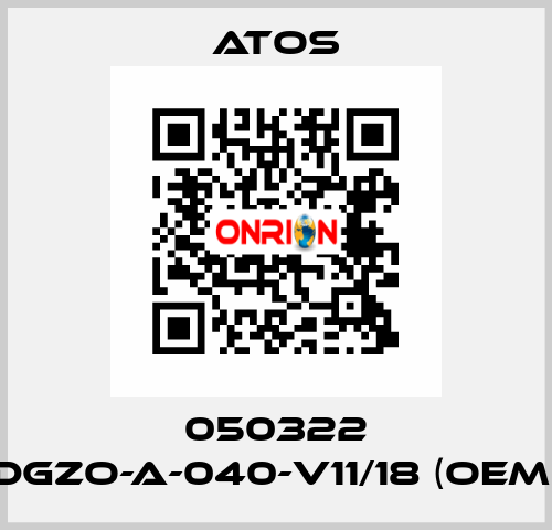 050322 DGZO-A-040-V11/18 (OEM) Atos