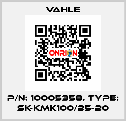 P/n: 10005358, Type: SK-KMK100/25-20 Vahle