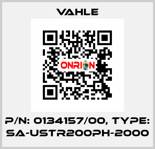 P/n: 0134157/00, Type: SA-USTR200PH-2000 Vahle