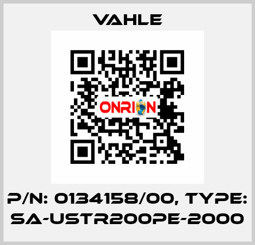 P/n: 0134158/00, Type: SA-USTR200PE-2000 Vahle