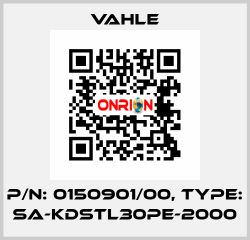 P/n: 0150901/00, Type: SA-KDSTL30PE-2000 Vahle