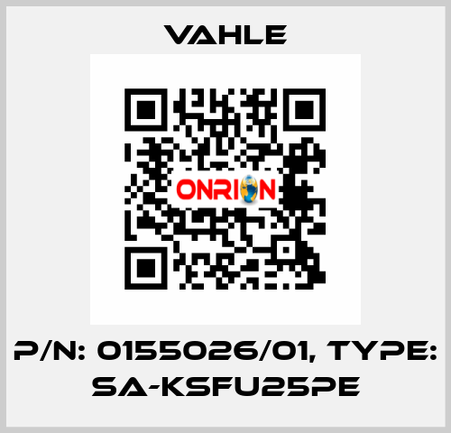 P/n: 0155026/01, Type: SA-KSFU25PE Vahle