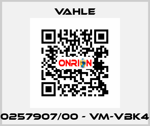 0257907/00 - VM-VBK4 Vahle