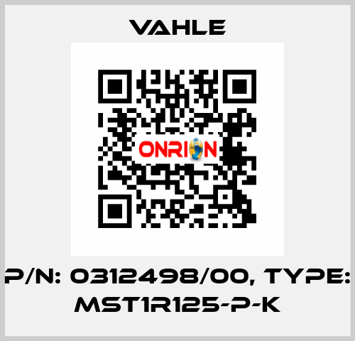 P/n: 0312498/00, Type: MST1R125-P-K Vahle