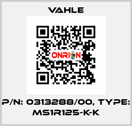 P/n: 0313288/00, Type: MS1R125-K-K Vahle