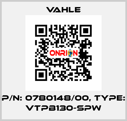 P/n: 0780148/00, Type: VTPB130-SPW Vahle