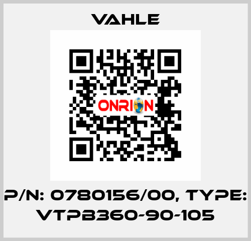 P/n: 0780156/00, Type: VTPB360-90-105 Vahle