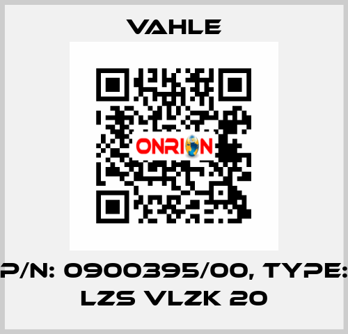 P/n: 0900395/00, Type: LZS VLZK 20 Vahle