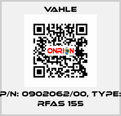 P/n: 0902062/00, Type: RFAS 155 Vahle