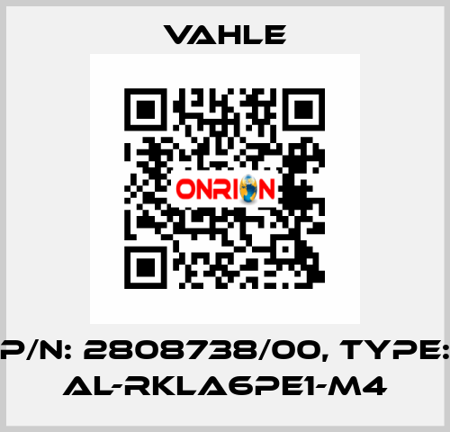 P/n: 2808738/00, Type: AL-RKLA6PE1-M4 Vahle