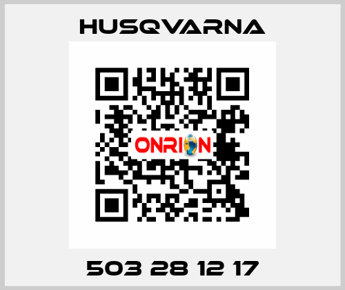 503 28 12 17 Husqvarna